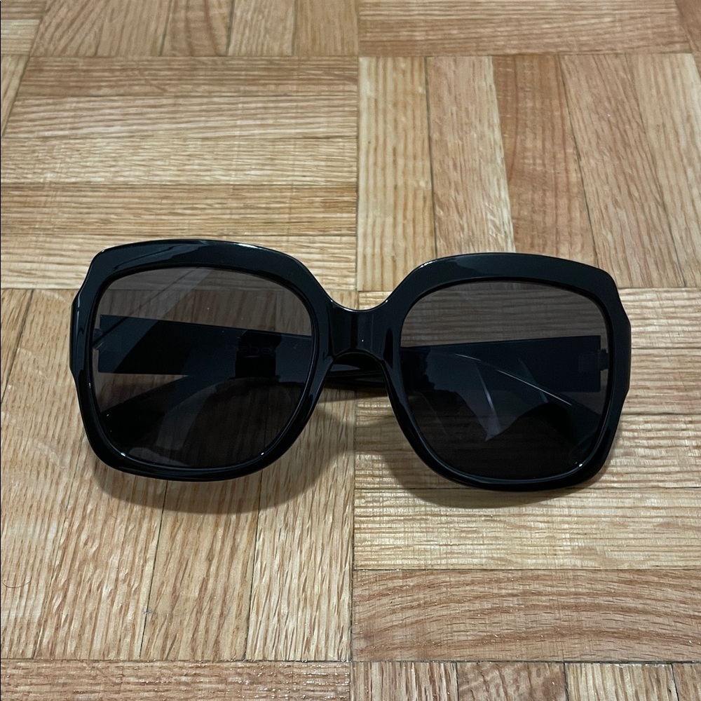 bebe Black Square Sunglasses